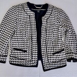 Chic Black and White Women's Jacket